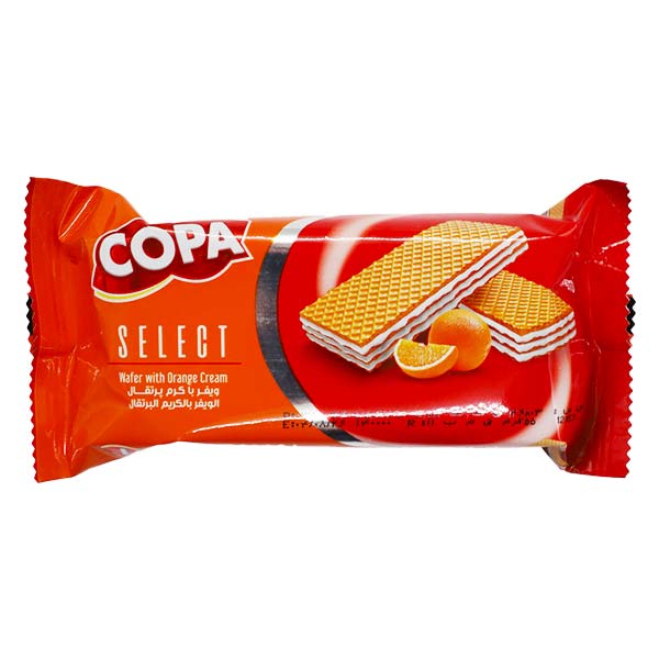 ویفر سلکت با کرم پرتقالی کوپا 35 گرم
