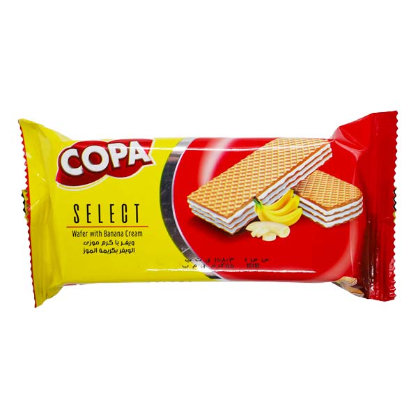 ویفر سلکت با کرم موزی کوپا 35 گرم