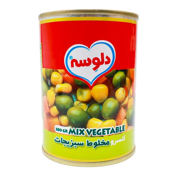 کنسرو مخلوط سبزیجات دلوسه 400 گرم