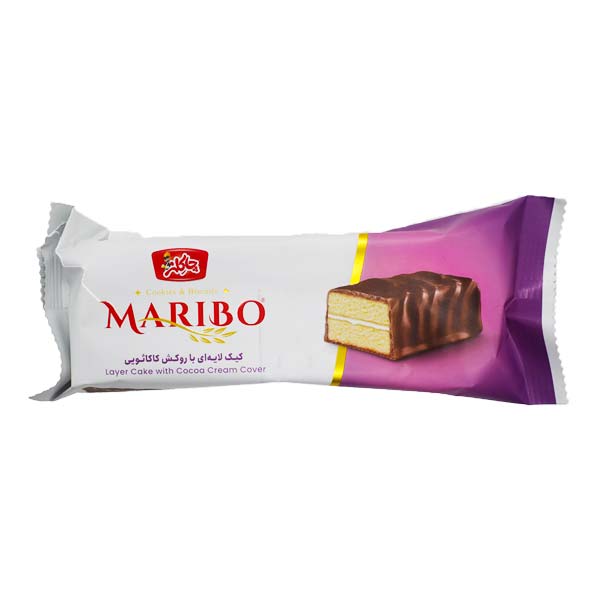 کیک لایی روکش کاکائویی 50 گرم ماریبو