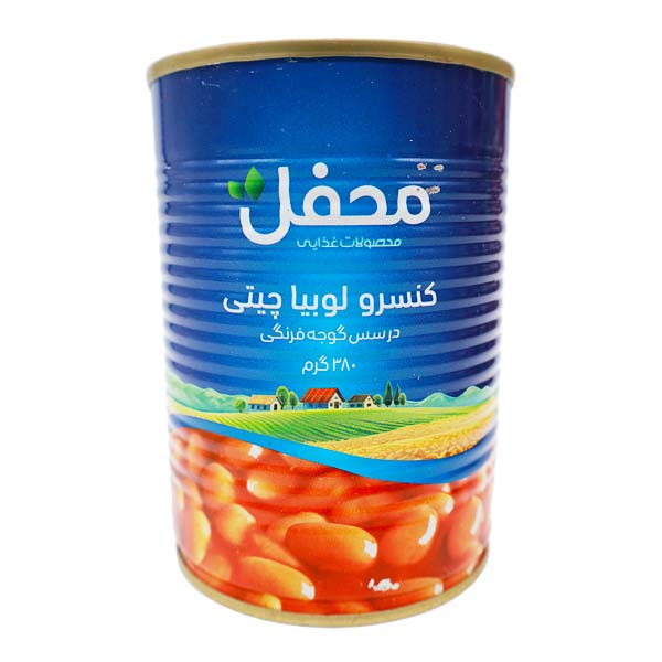 کنسرو لوبیا چیتی 380 گرمی محفل