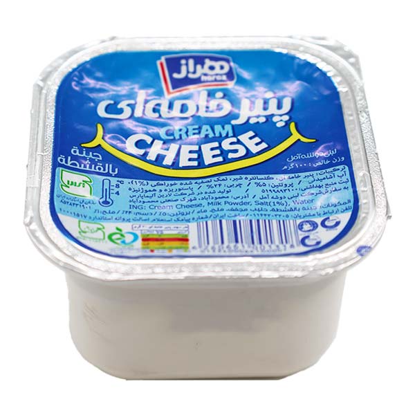 پنیر خامه ای 100 گرمی مربعی هراز