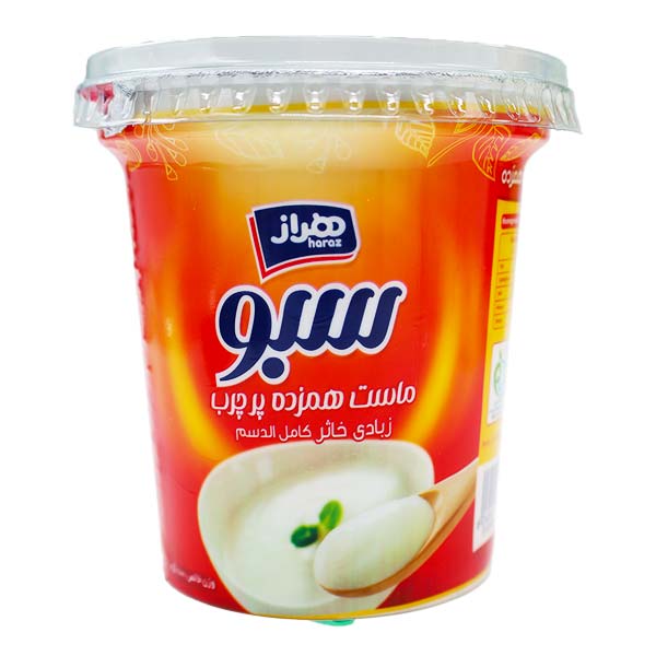 ماست لیبل شیرینگ سبو پر چرب پروبیوتیک 800 گرمی هراز