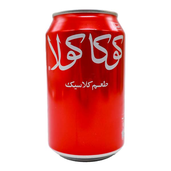 نوشابه گازدار قوطی 330 سی سی کوکاکولا