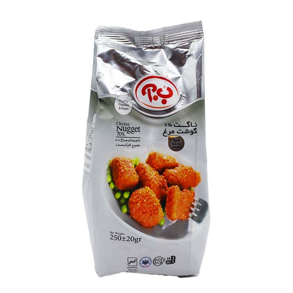 ناگت مرغ بسته 250 گرمی ب.آ