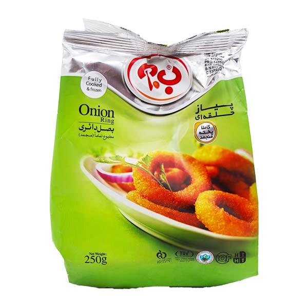 پیاز حلقه‌ای ب.آ 250 گرمی