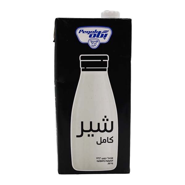 شیر استریل پاکتی 1 لیتری کامل پگاه