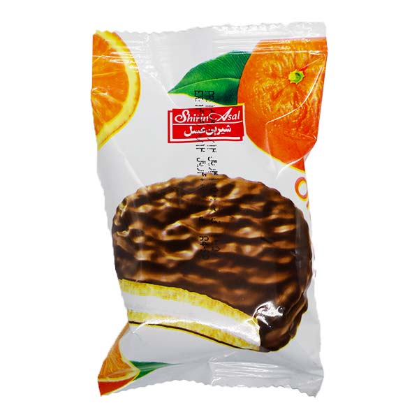 بیسکویت والس شکلاتی مغزدار شیرین عسل با طعم پرتقال