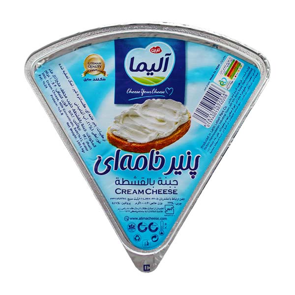 پنیر خامه ای 100 گرمی لیوانی سه گوش آلیما