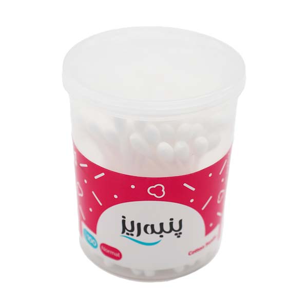 گوش پاک کن 100 عددی لیوانی پنبه ریز