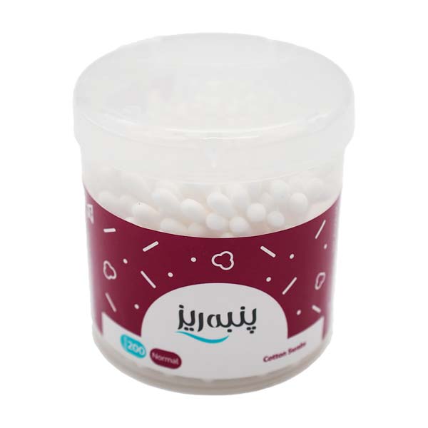 گوش پاک کن 200 عددی لیوانی پنبه ریز