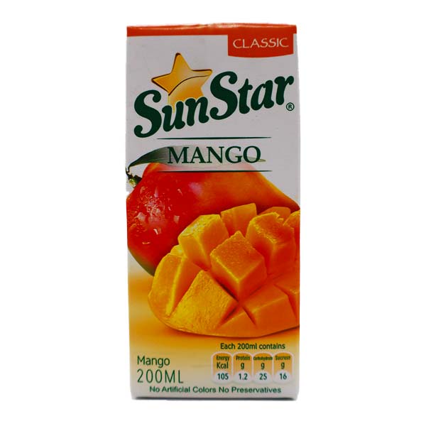 آبمیوه انبه 200 سی سی سان استار