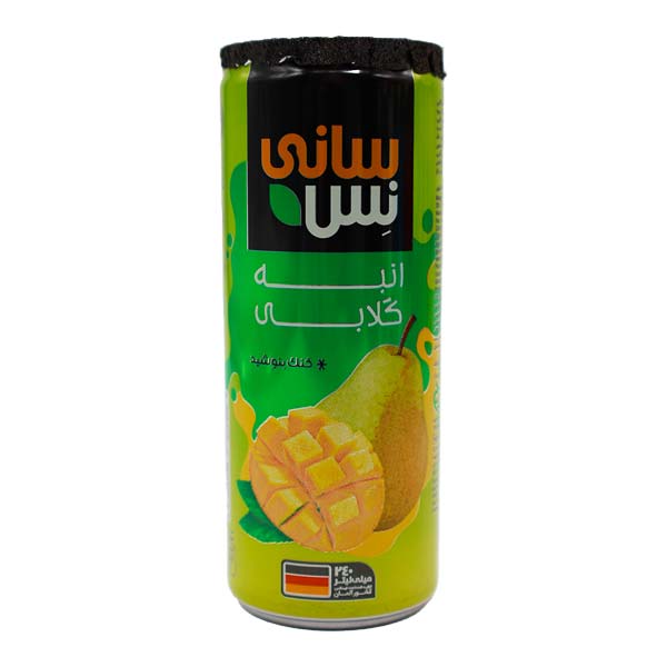 آبمیوه قوطی مخلوط انبه گلابی 240 سی سی سانی نس