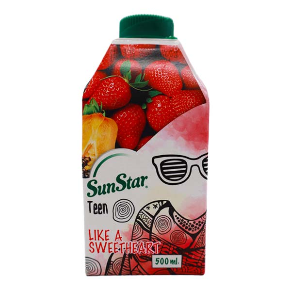 نکتار توت فرنگی 500 میلی لیتری سان استار