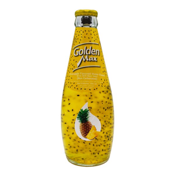نوشیدنی تخم شربتی آناناس 290 میل گلدن مکس