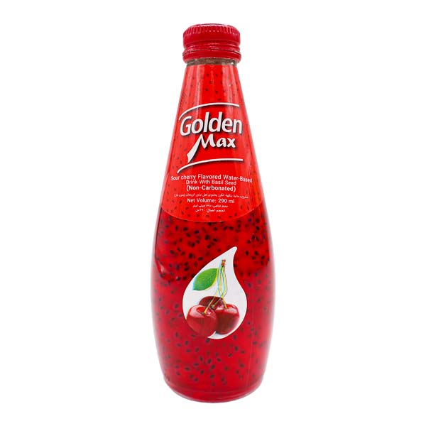 نوشیدنی تخم شربتی آلبالو 290 میل گلدن مکس