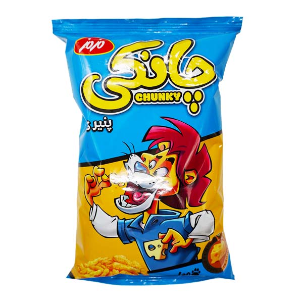 اسنک چانکی مزمز با طعم پنیر 90 گرمی