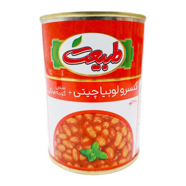 کنسرو لوبیا چیتی با سس گوجه طبیعت 380 گرمی