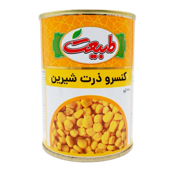 کنسرو ذرت طبیعت 380 گرمی