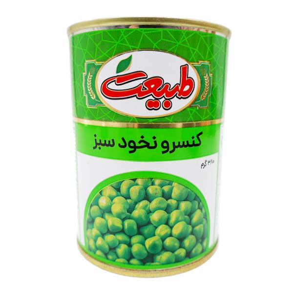 کنسرو نخود سبز طبیعت 380 گرمی