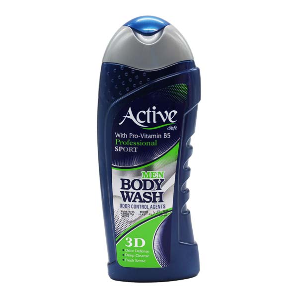 شامپو بدن اسپرت آقایان سرمه ای 400 گرمی اکتیو