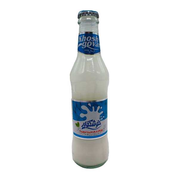 دوغ گازدار خوشگوار 250 میلی لیتر شیشه ای