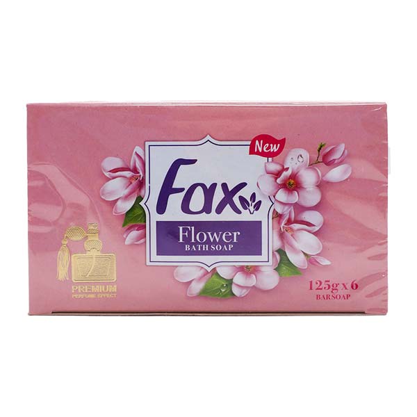 صابون  بهداشتی حمام معطر فاکس با رایحه گل جعبه 6 عددی 750 گرمی