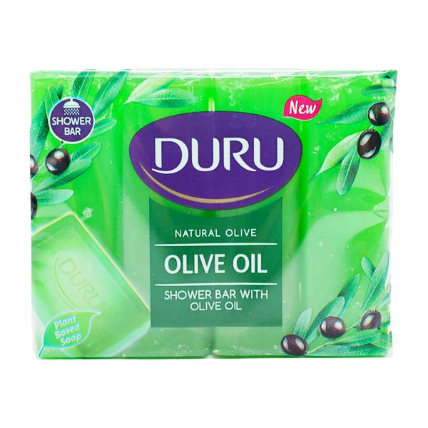 صابون حمام شفاف روغن زیتون بسته 4 عددی 600 گرمی دورو