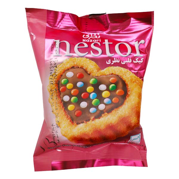 کیک نستور با دراژه قلبی 65 گرمی نظری