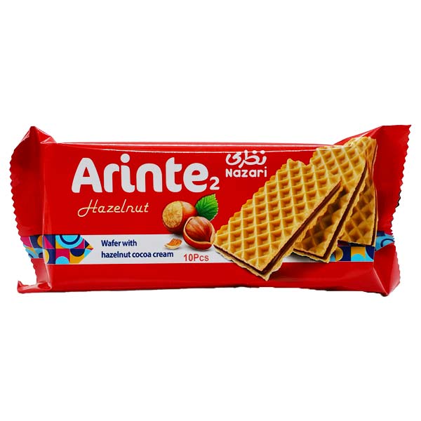 ویفر کاکائویی فندقی آرینته2 نظری 62 گرم