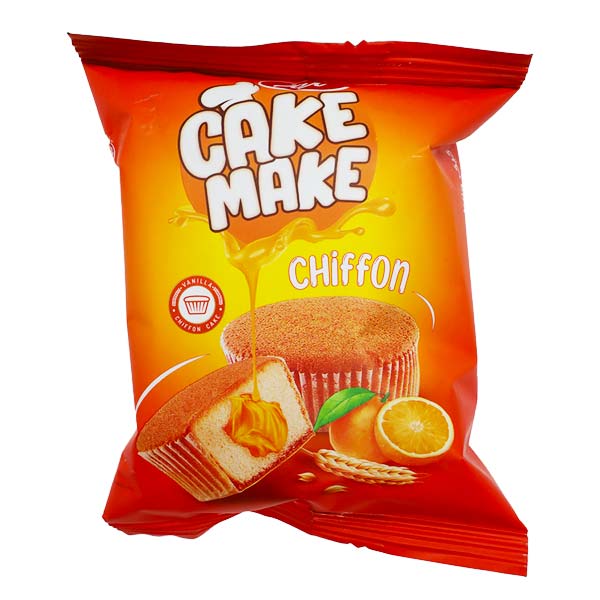 کیک وانیلی کیک میک با کرم پرتقالی 52 گرمی