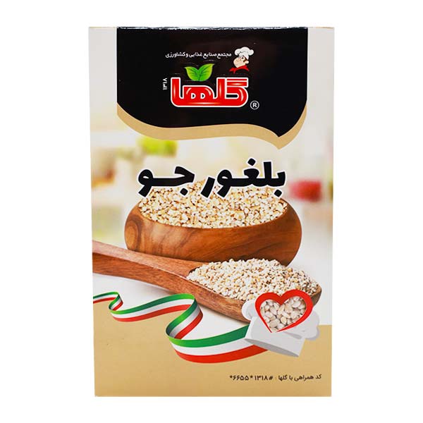 بلغور جو جعبه ای 300 گرمی گلها