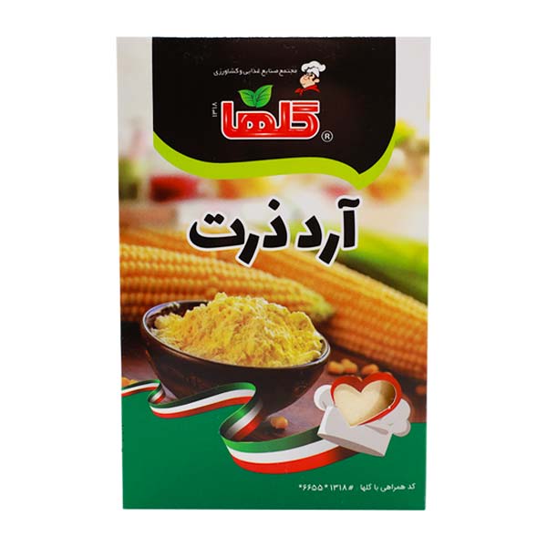 آرد ذرت جعبه 200 گرمی گلها