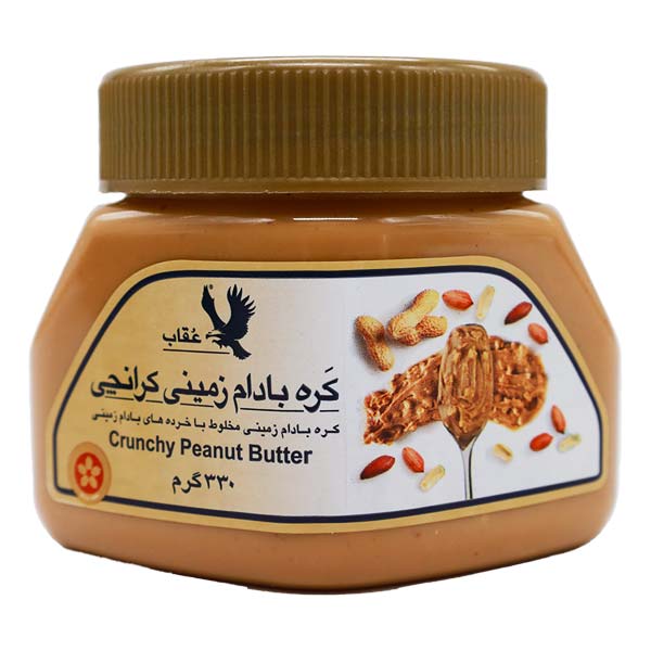 کرم بادام زمینی کرانچی 330 گرمی عقاب